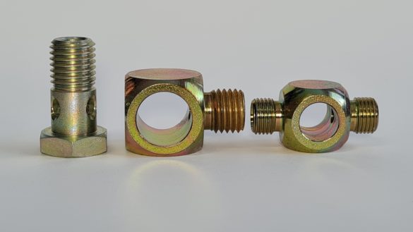 Fotka Flow screws and banjo couplings of adjustable connecting pieces